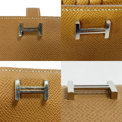 Hermes Bifold Wallet Bearn Compact Silver Hhardware