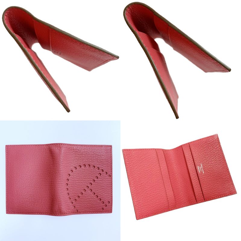 Hermes Evelyne Chevre Pink Card Case