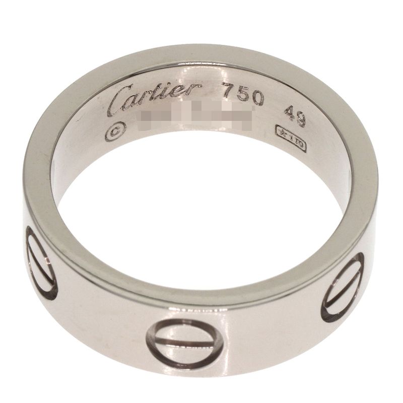 Cartier Love Ring 49 18k White Gold