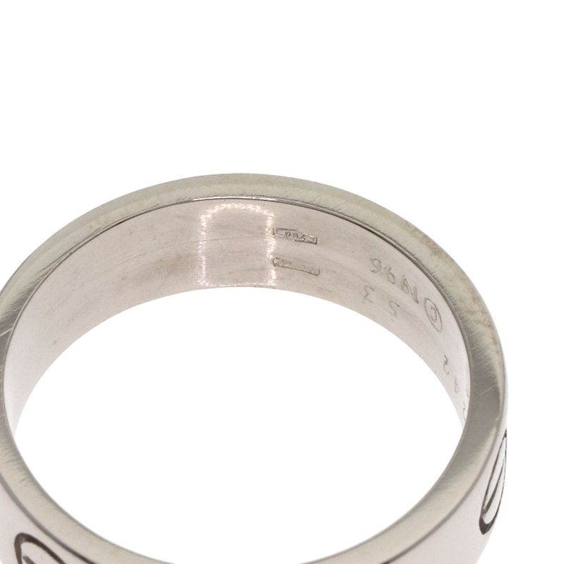 Cartier Love Ring 53 18k White Gold