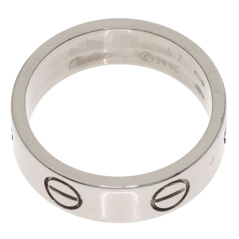 Cartier Love Ring 53 18k White Gold