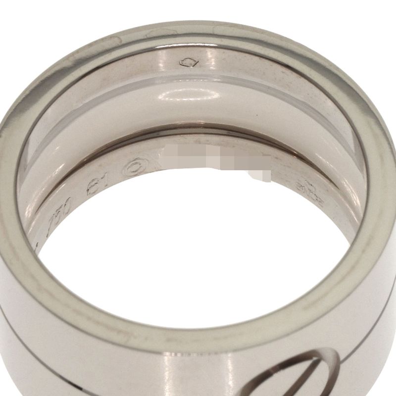 Cartier High Love Ring 61 18k White Gold
