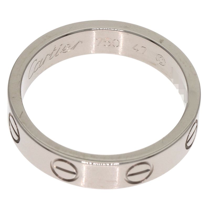 Cartier Mini Love Ring 47 18k White Gold