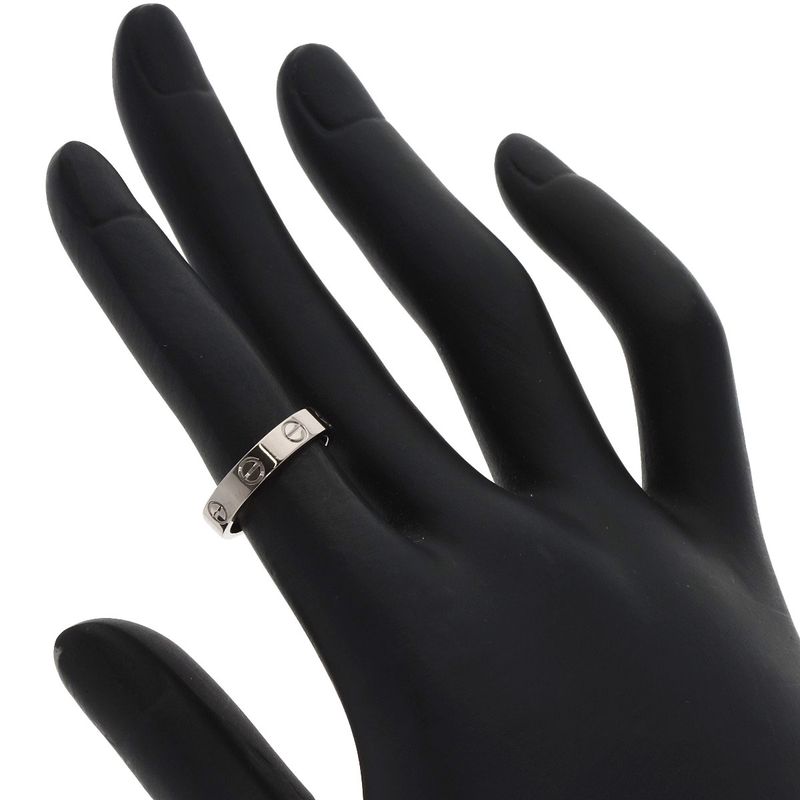 Cartier Mini Love Ring 47 18k White Gold