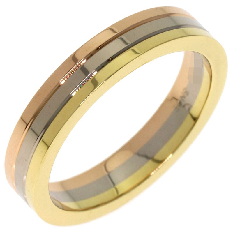 Cartier Three Color 48 Ring 18k Yellow Gold 18k White Pink