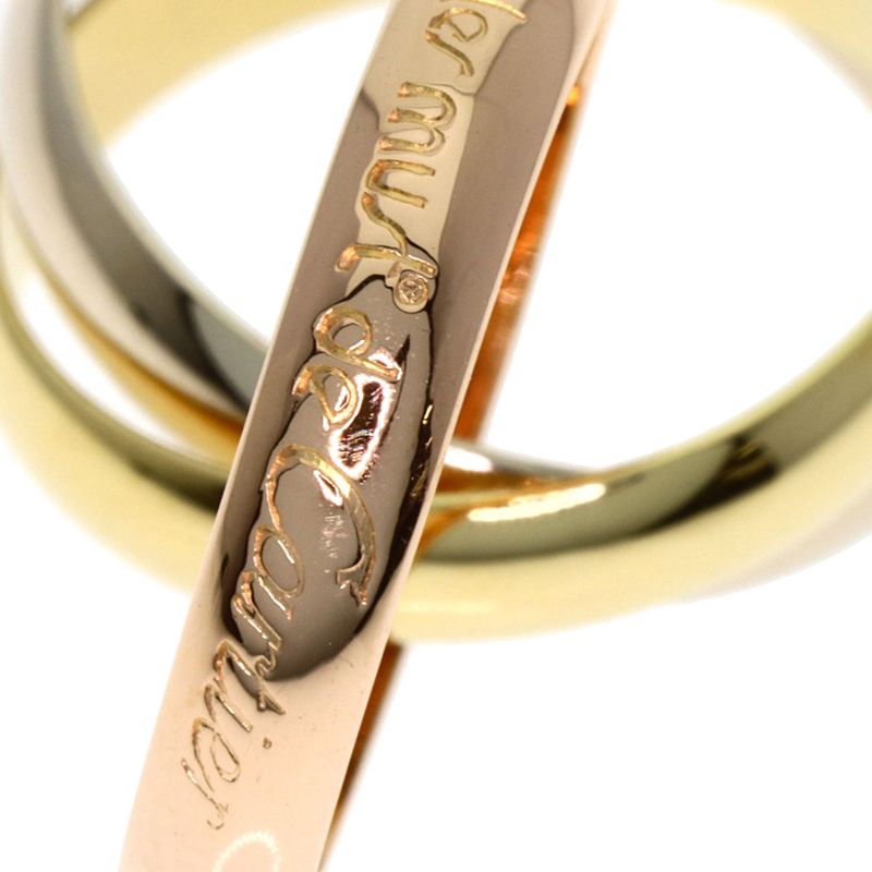 Cartier Trinity 49 Ring 18k Yellow Gold 18k White Pink
