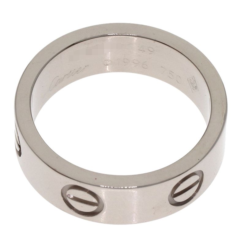 Cartier Love Ring 49 18k White Gold