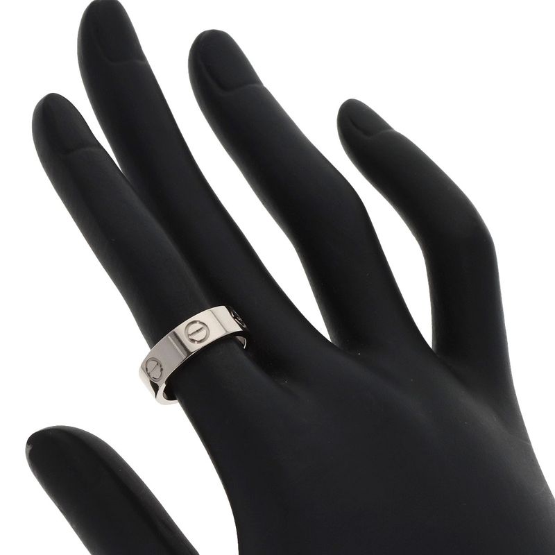 Cartier Love Ring 50 18k White Gold