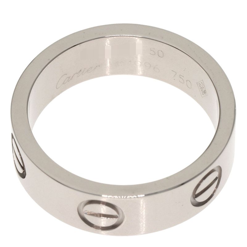 Cartier Love Ring 50 18k White Gold