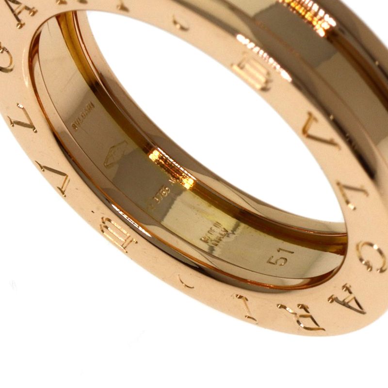 Bvlgari B-zero One Band 51 Ring 18k Pink Gold