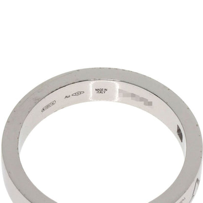 Bvlgari Double Logo Diamond Ring 18k White Gold
