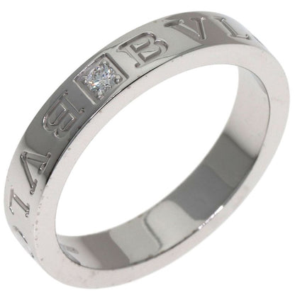 Bvlgari Double Logo Diamond Ring 18k White Gold