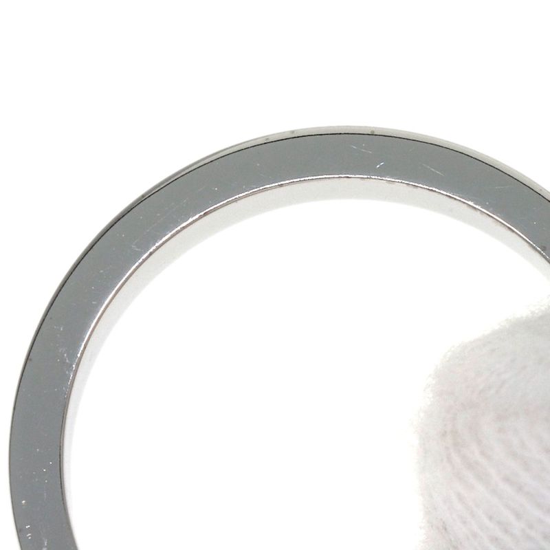 Bvlgari Double Logo Diamond Ring 18k White Gold