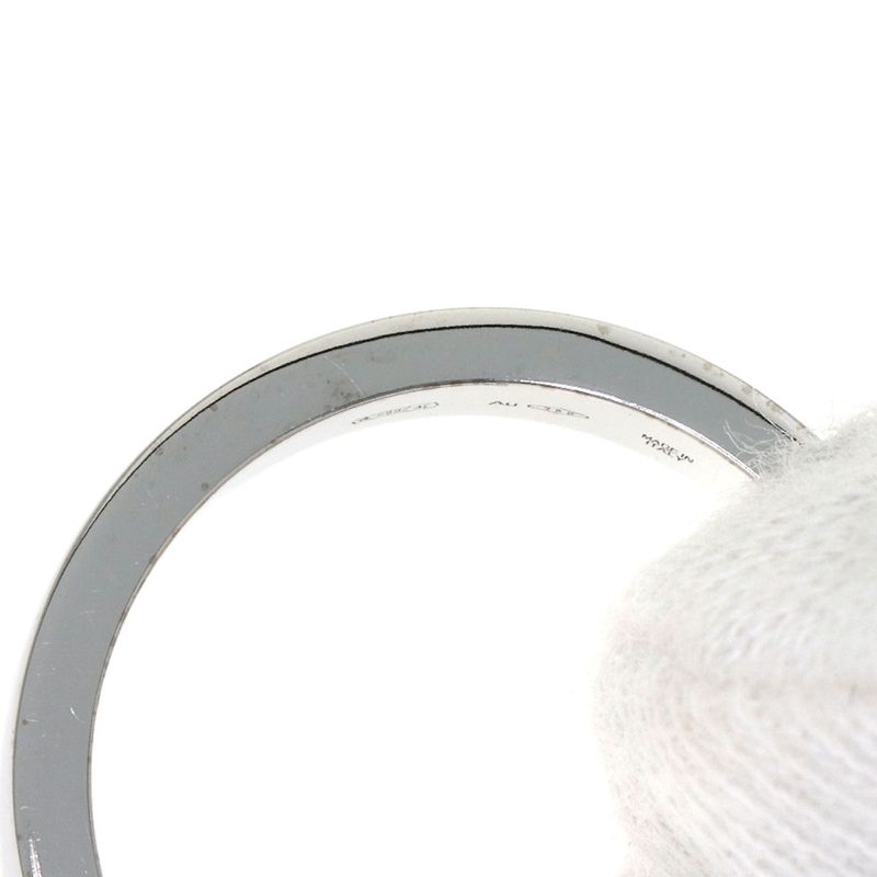 Bvlgari Double Logo Diamond Ring 18k White Gold