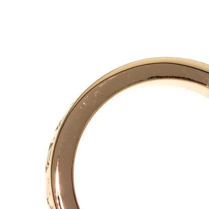 Bvlgari Double Logo Diamond Ring 18k Pink Gold
