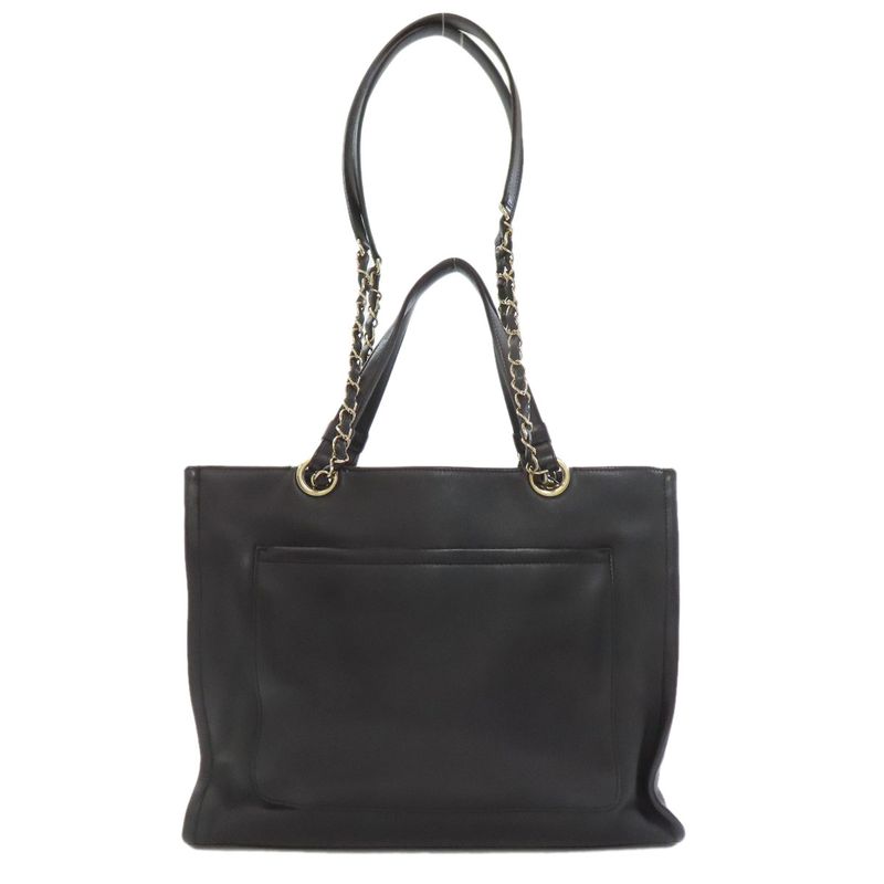 Chanel CC Logo Gold 2-Way Handbag Calf