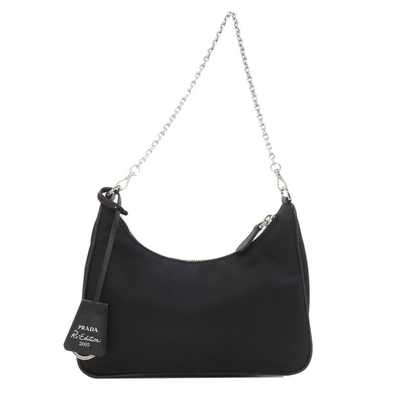 Prada Logo 2-Way Handbag Nylon