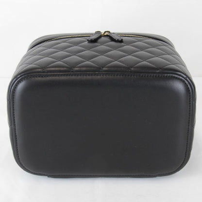 Chanel Quilted Vanity Bag Lambskin Black High Bag