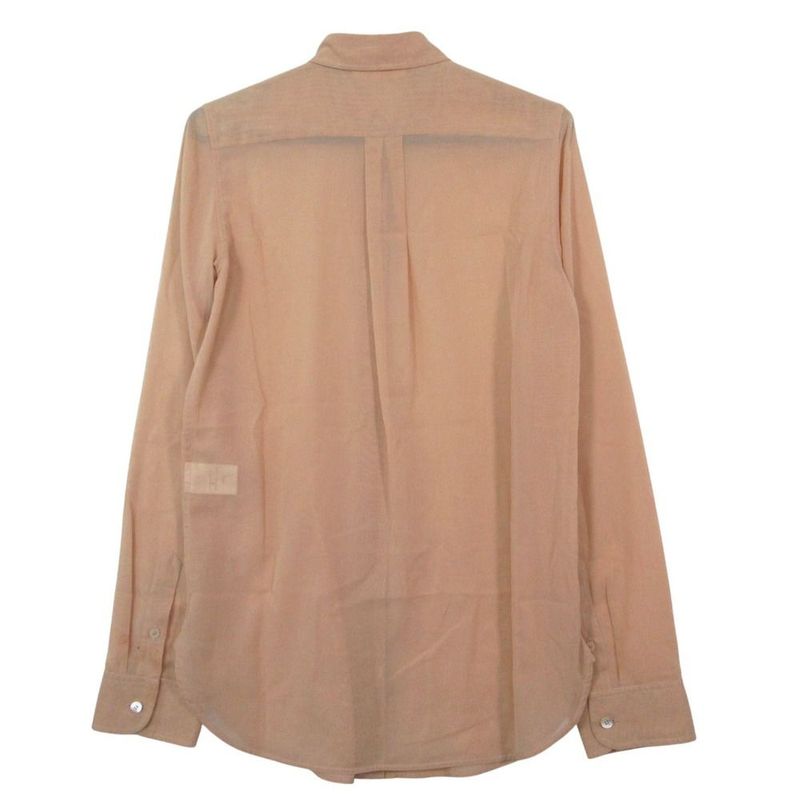 Celine by Phoebe Philo Era Sheer Shirt Blouse Top 36 S Beige