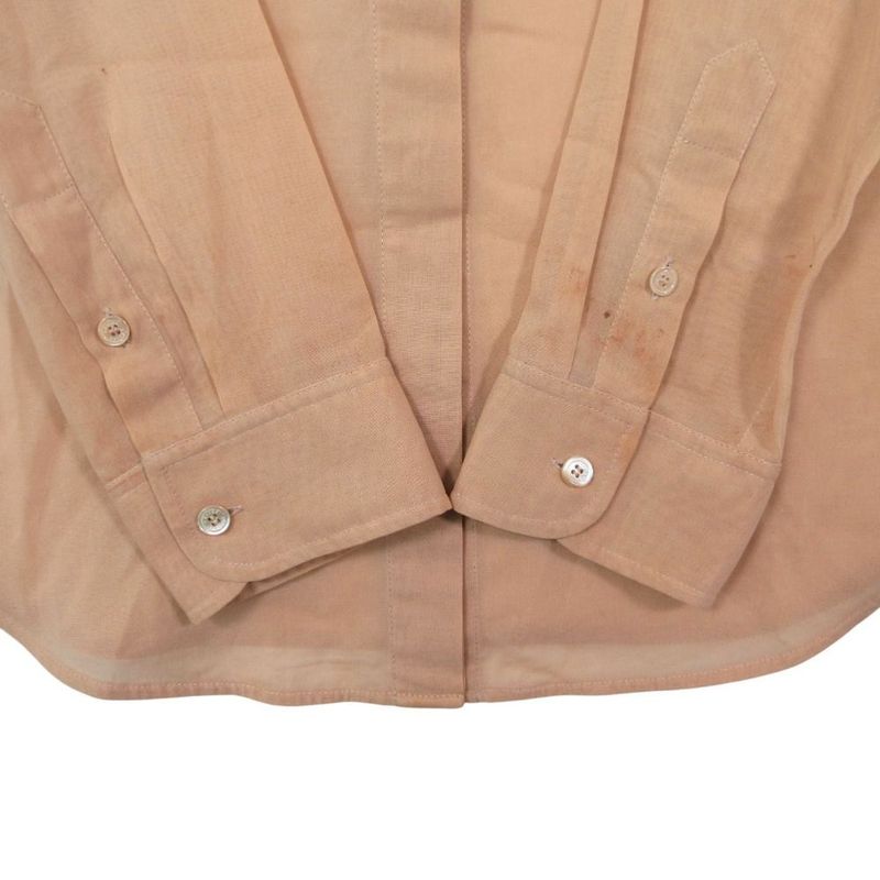 Celine by Phoebe Philo Era Sheer Shirt Blouse Top 36 S Beige