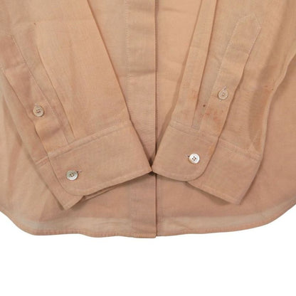 Celine by Phoebe Philo Era Sheer Shirt Blouse Top 36 S Beige