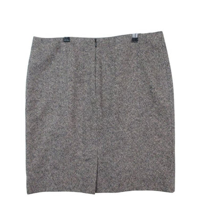 Hermes Gaultier Era Skirt Tight Mini Length Cashmere Blend Wool Angora 36 S Gray