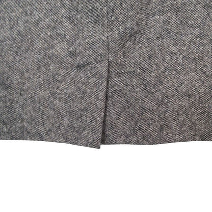 Hermes Gaultier Era Skirt Tight Mini Length Cashmere Blend Wool Angora 36 S Gray