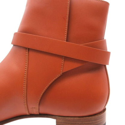 Hermes Neo Short Boots Shoes Brown Silver Kelly 38