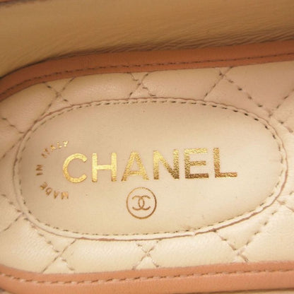 Chanel CC Logo Flat Shoes Black 36c