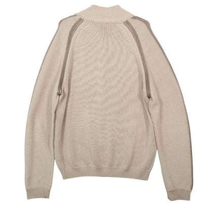 Louis Vuitton Driver's Knit Jacket Outer Zip Up L Beige