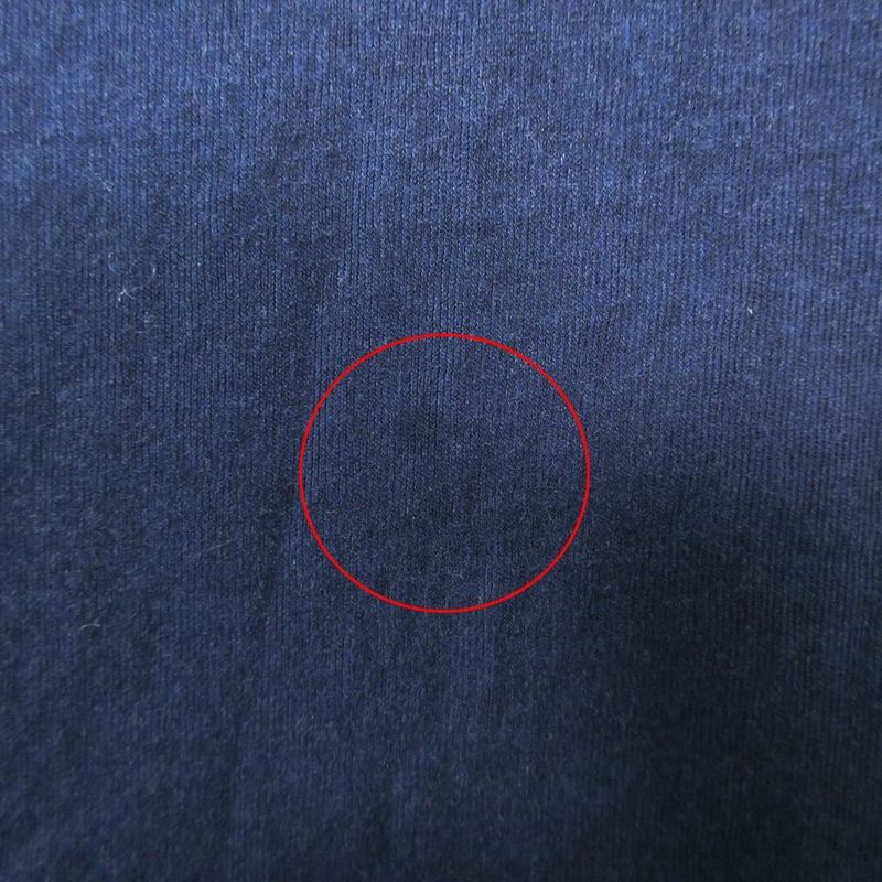 Miu Ribbed Jersey Dress One Point Logo Navy XS