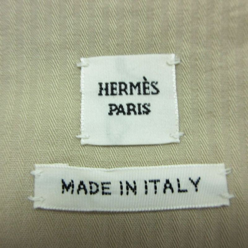 Hermes Collier de Chien Pattern Sleeveless Denim Dress Series Button 34 XS