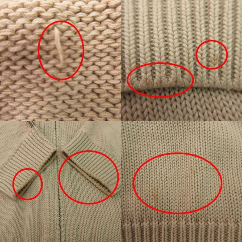 Louis Vuitton Driver's Knit Jacket Outer Zip Up L Beige
