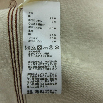 Hermes Collier de Chien Pattern Sleeveless Denim Dress Series Button 34 XS
