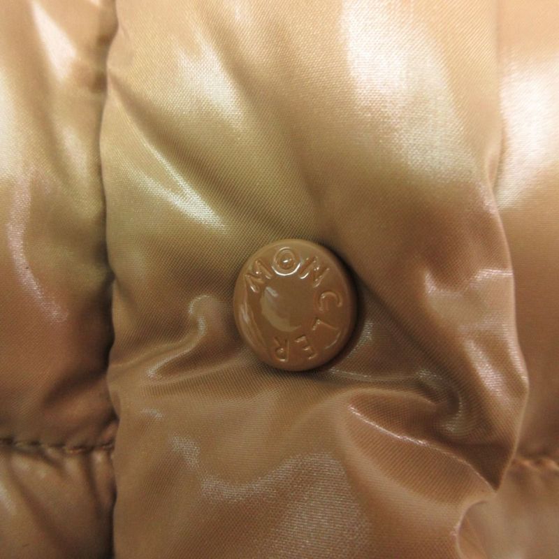 Moncler Clairy Cles Down Jacket Outer Zip Up Beige 00 XS