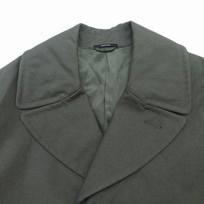 Hermes Single Trench Coat Outer Khaki 48