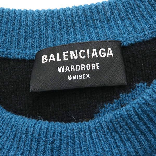 Balenciaga Knit Top Blue