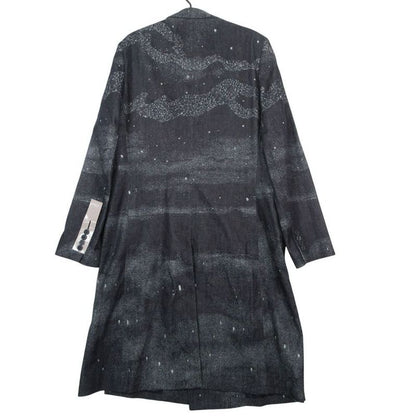 Dior Homme Sod Color Nebula Coat Double Breasted Peaked Lapel 50