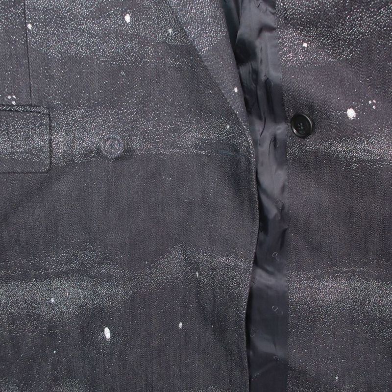 Dior Homme Sod Color Nebula Coat Double Breasted Peaked Lapel 50