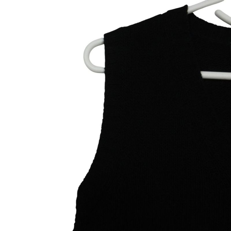Prada Cashmere Wool V-neck Knit Vest Pullover Top Black 38 Sweater