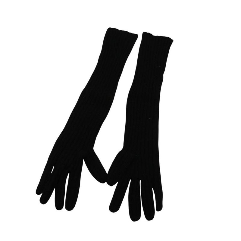 Prada Rib Knit Long Gloves