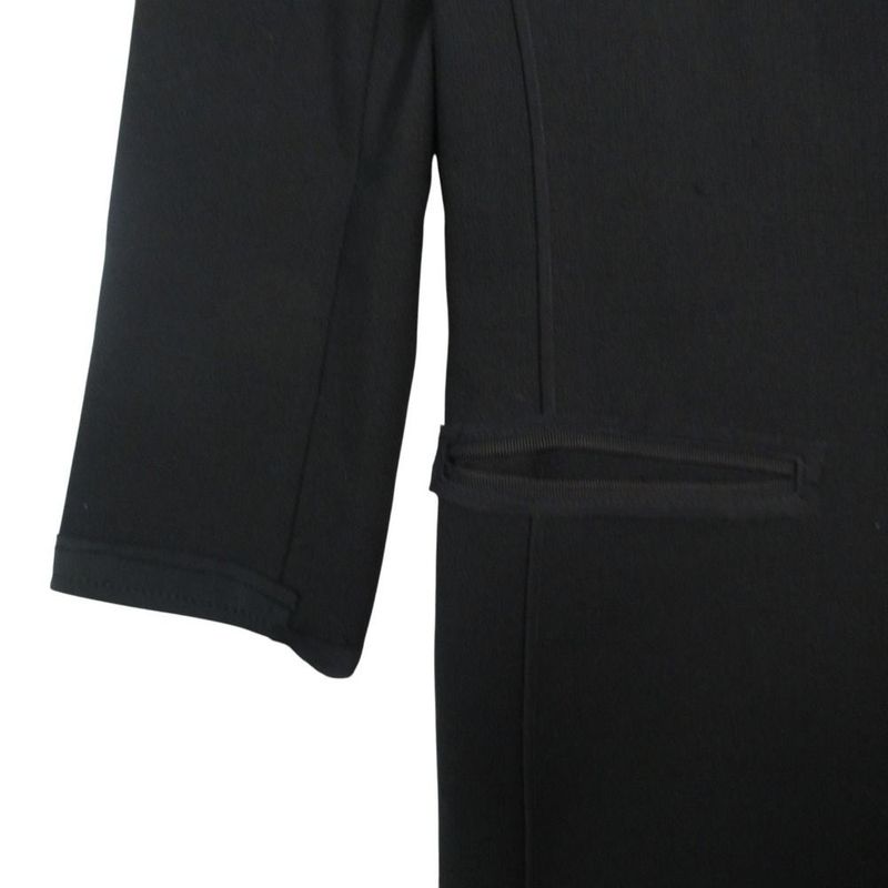Prada Piping Long Coat Black 38