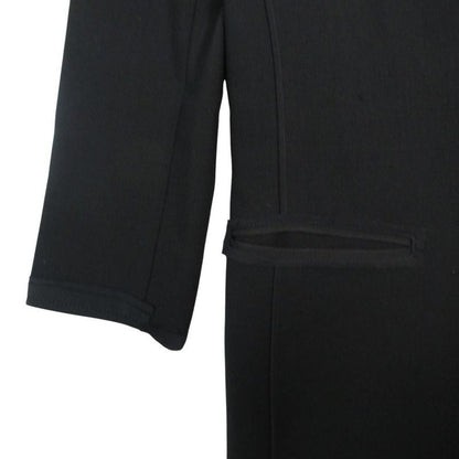 Prada Piping Long Coat Black 38