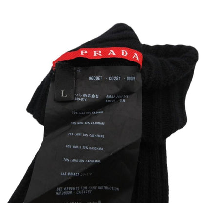 Prada Rib Knit Long Gloves