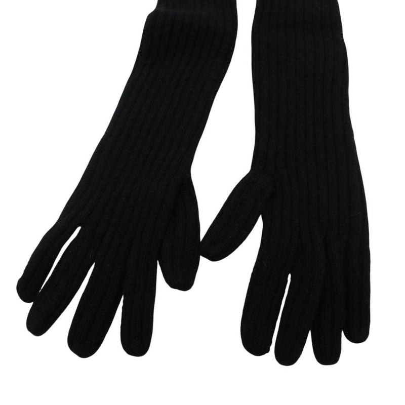 Prada Rib Knit Long Gloves