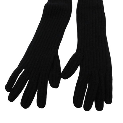Prada Rib Knit Long Gloves