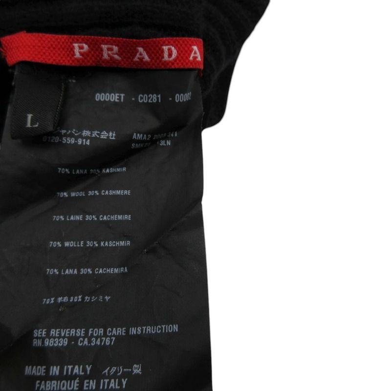 Prada Rib Knit Long Gloves