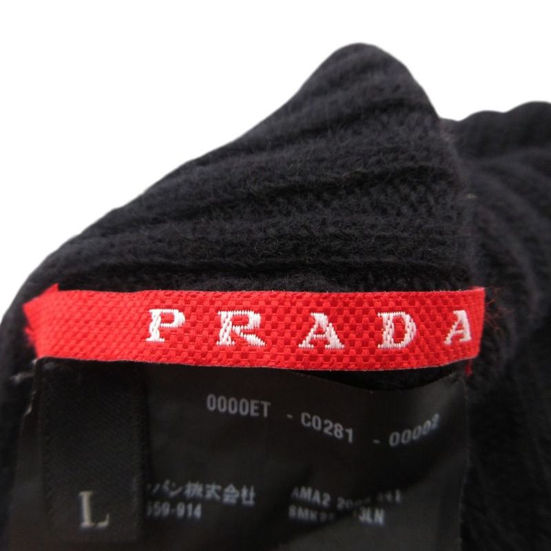 Prada Rib Knit Long Gloves