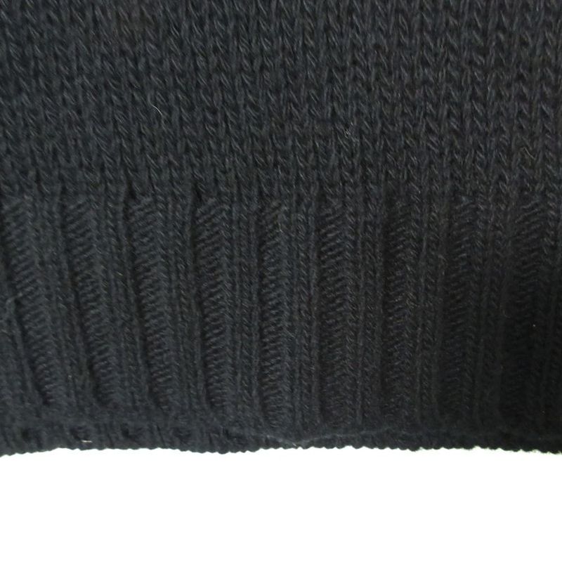 Prada Cashmere Wool V-neck Knit Vest Pullover Top Black 38 Sweater