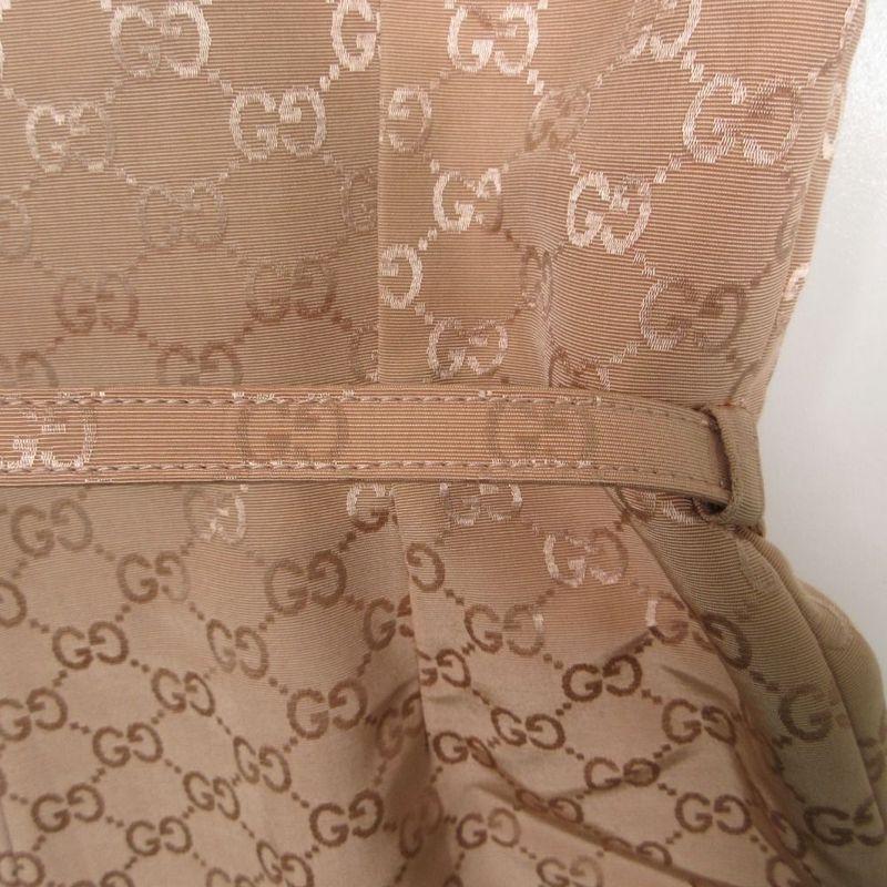 Gucci GG Pattern Jumps with Belt All in One Jumpsuit Pink Short Sleeve